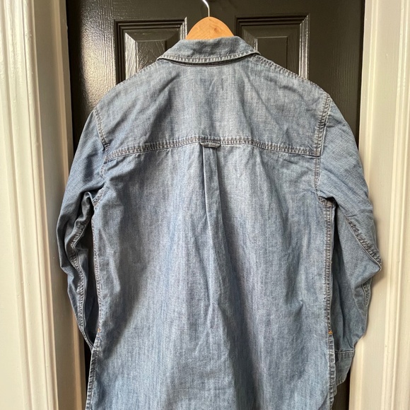 TNA ARITZIA oversized utility denim shirt sz 1 S - Picture 4 of 7